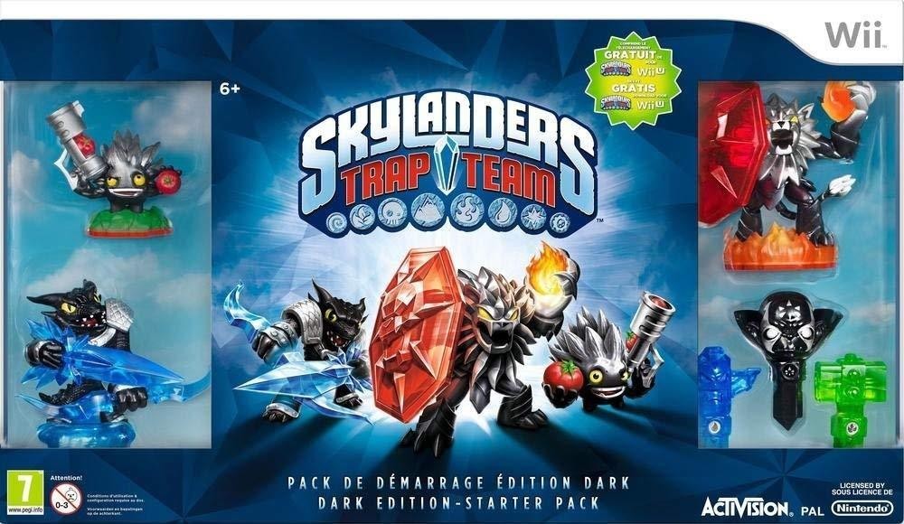 Skylanders Trap Team Starter Pack Dark Edition Nintendo Wii - 60322