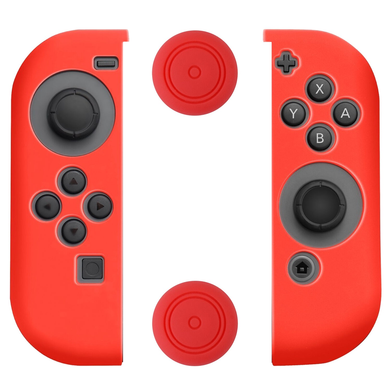 Szilikon burkolatok készlete a Nintendo Switch Joy - Con - Piros - 60442