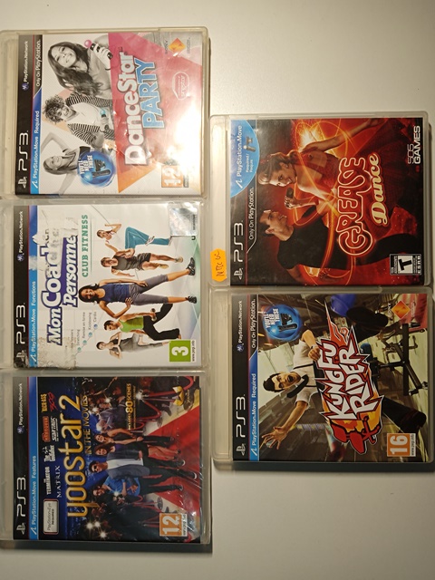 Hra PS3 PS Move - Grease Dance + Dance Party + Kung Fu Rider + Coach + Yoostar 2