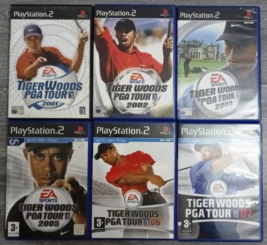 Joc PS2 Tiger Woods PGA Tour 2001 + 2002+ 2003 + 2005 + 06 + 07