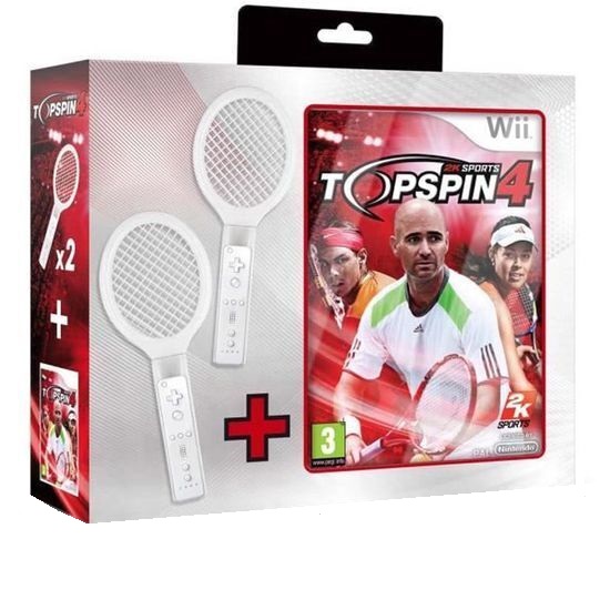 Top Spin 4 + 2 palete tenis - Nintendo Wii - EAN: 3499550295795