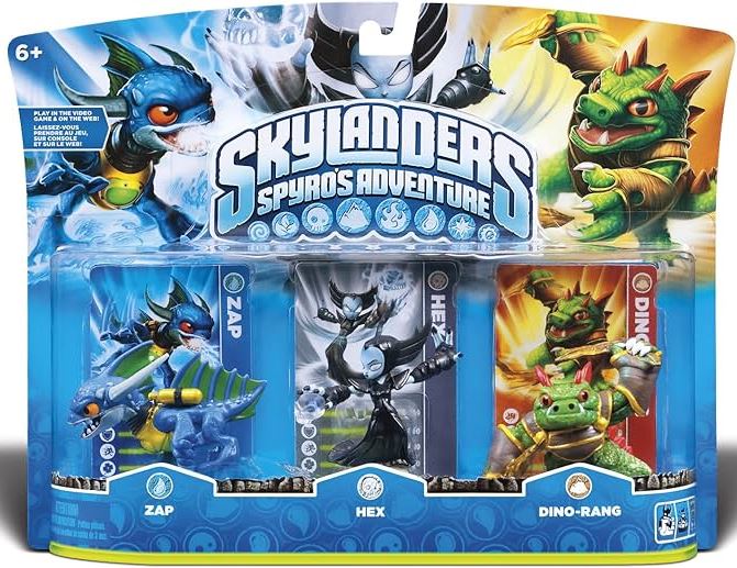Skylanders Spyro adventures Pack - Zap - Hex - Dino-Rang - 5030917103582