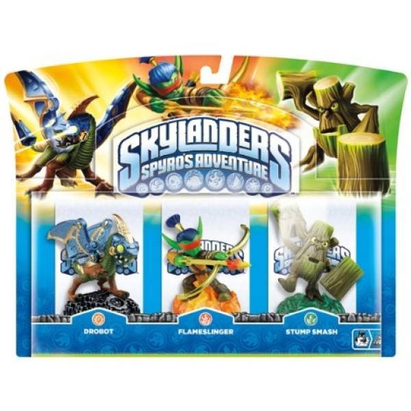 Skylanders Spyro Adventrue Pack - Drobot - Flameslinger - Stump Smash - EAN: 5030917099120