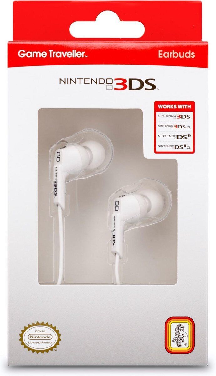Слушалки / Earbuds Game Traveler, Nintendo 3DS - Бял - 0663293105793