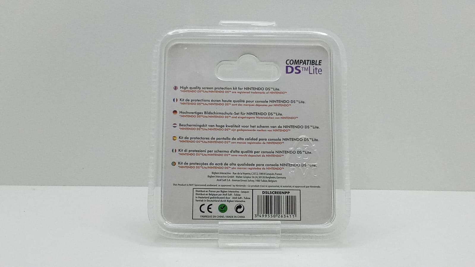 Kit protectie ecran pentru Nintendo DS Lite