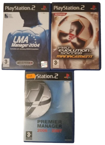 Gra PS2 LMA manager 2007 + Pro Evolution Soccer management + Premier Manager 2006-2007