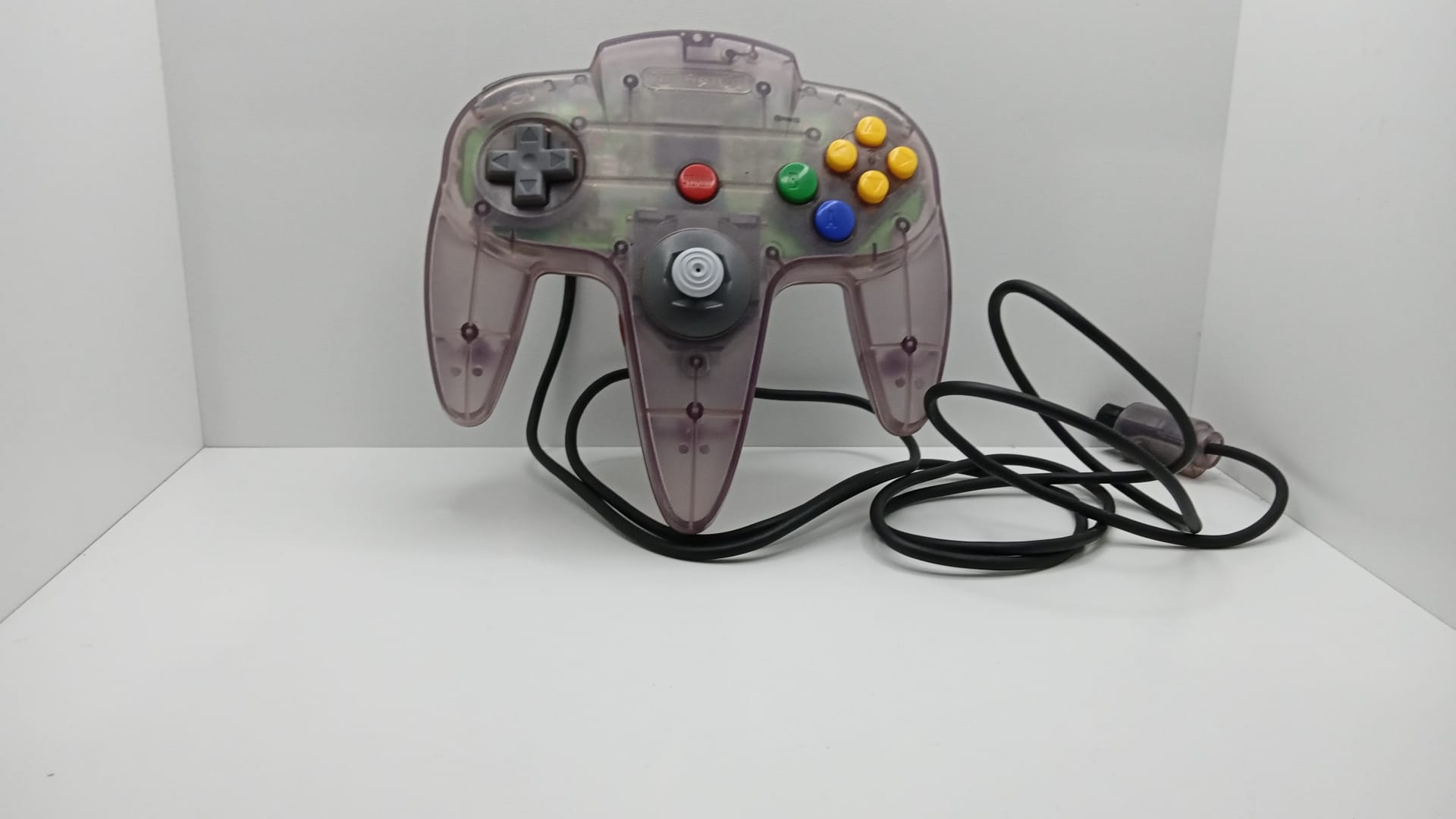 Controller Nintendo 64 - Nintendo® - Transparent/Purple - curatat si reconditionat