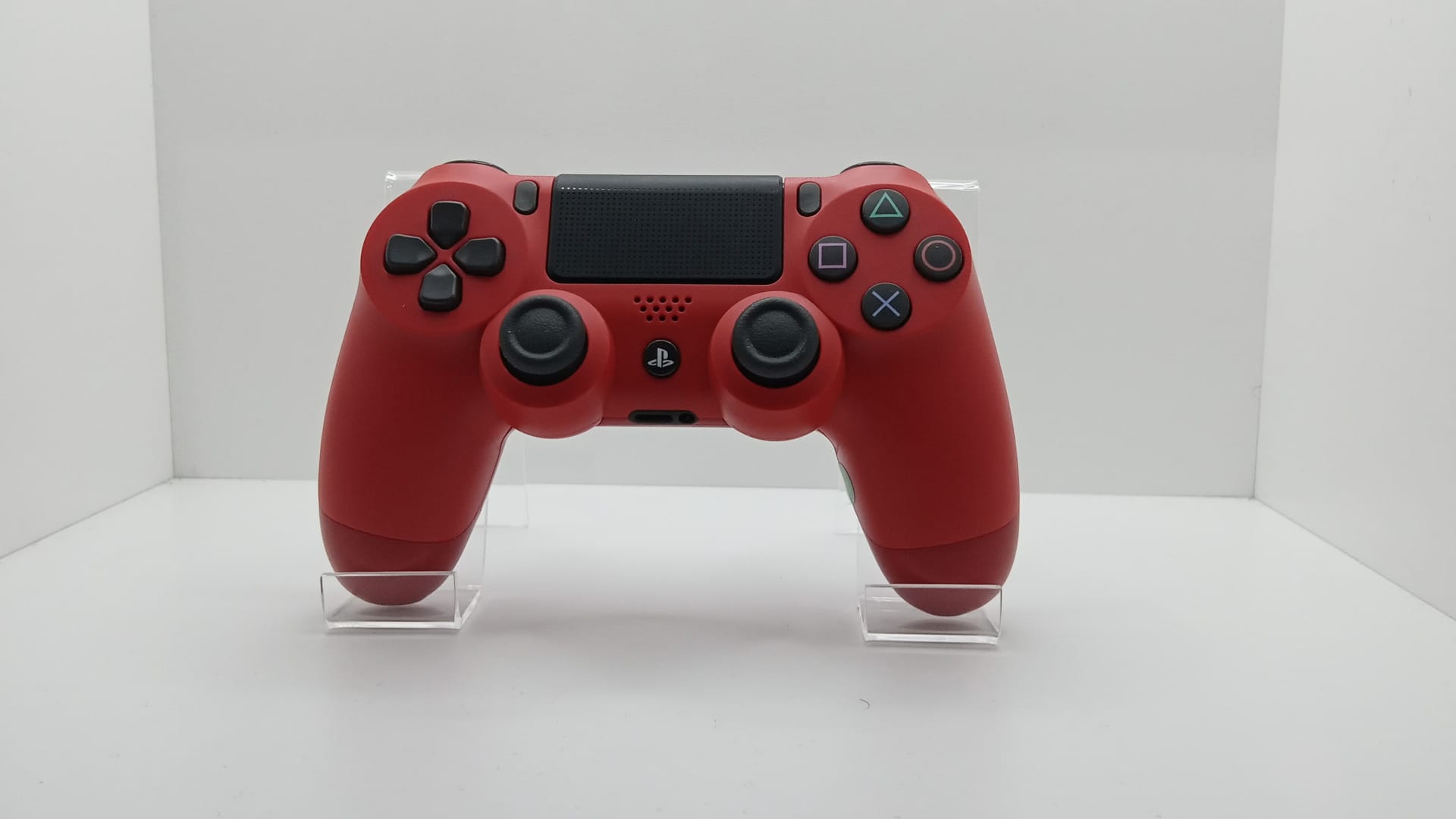контрольор безжична Dualshock 4 PlayStation 4 PS4 - червен- SONY® - почистен и ремонтиран