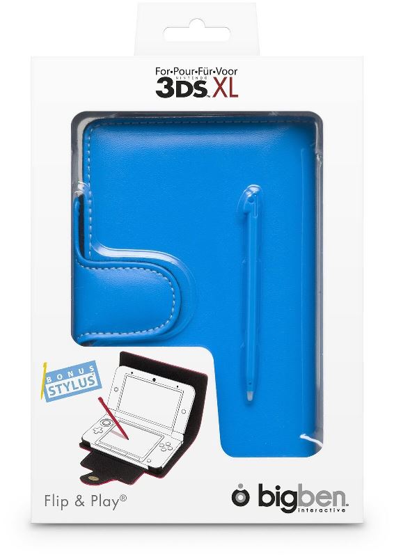 Husa + Stylus BigBen pentru Nintendo 3DS  XL- Albastru - EAN: 3499550307719
