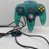 Controller Nintendo 64 - Nintendo (R) - Transparent/Green - curatat si reconditionat